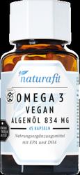 Produktbild von NATURAFIT Omega-3 vegan Algenöl 834 mg Kapseln 45 St