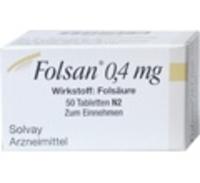 Produktbild von FOLSAN 0,4 mg Tabletten 50 St