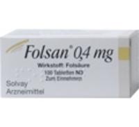 Produktbild von FOLSAN 0,4 mg Tabletten 100 St