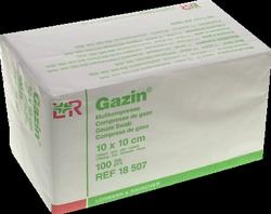 Produktbild von GAZIN Mullkomp.10x10 cm unsteril 12fach Op 100 St