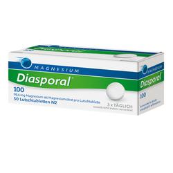 Produktbild von MAGNESIUM DIASPORAL 100 Lutschtabletten 50 St