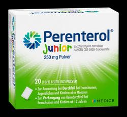 Produktbild von PERENTEROL Junior 250 mg Pulver Btl. 20 St