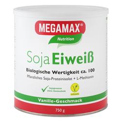Produktbild von MEGAMAX Soja Eiweiß Vanille Pulver 750 g