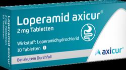Produktbild von LOPERAMID axicur 2 mg Tabletten 10 St
