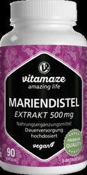 Produktbild von MARIENDISTEL 500 mg Extrakt hochdosiert vegan Kps. 90 St