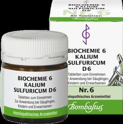 Produktbild von BIOCHEMIE 6 Kalium sulfuricum D 6 Tabletten 80 St
