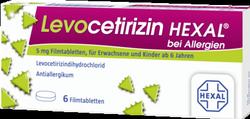 Produktbild von LEVOCETIRIZIN HEXAL bei Allergien 5 mg Filmtabl. 6 St