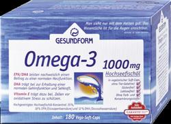 Produktbild von GESUNDFORM Omega-3 1.000 mg Kapseln 180 St