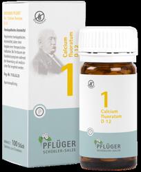 Produktbild von BIOCHEMIE Pflüger 1 Calcium fluoratum D 12 Tabl. 100 St