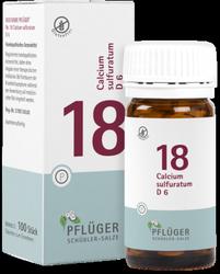 Produktbild von BIOCHEMIE Pflüger 18 Calcium sulfuratum D 6 Tabl. 100 St