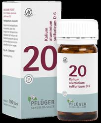 Produktbild von BIOCHEMIE Pflüger 20 Kalium alumin.sulfur.D 6 Tab. 100 St