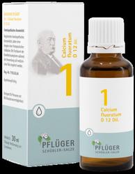Produktbild von BIOCHEMIE Pflüger 1 Calcium fluoratum D 12 Tropfen 30 ml