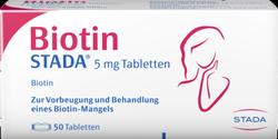 Produktbild von BIOTIN STADA 5 mg Tabletten 50 St