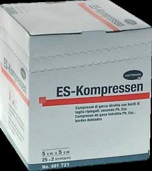 Produktbild von ES-KOMPRESSEN steril 5x5 cm 8fach 25X2 St
