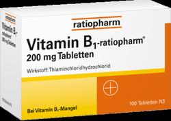 Produktbild von VITAMIN B1-RATIOPHARM 200 mg Tabletten 100 St