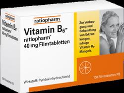Produktbild von VITAMIN B6-RATIOPHARM 40 mg Filmtabletten 100 St