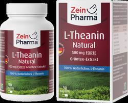 Produktbild von L-THEANIN Natural Forte 500 mg Kapseln ZeinPharma 90 St