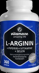 Produktbild von L-ARGININ 750 mg hochd.+Piperin+Vitamine Kapseln 360 St