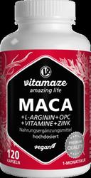 Produktbild von MACA 10:1 hochdosiert+L-Arginin+OPC+Vit.vegan Kps. 120 St