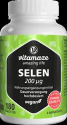Produktbild von SELEN 200 µg hochdosiert vegan Tabletten 180 St