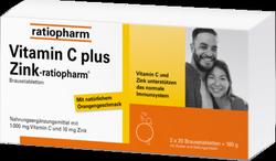 Produktbild von VITAMIN C PLUS Zink-ratiopharm Brausetabletten 40 St