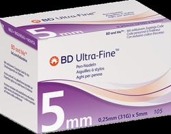 Produktbild von BD ULTRA-FINE Pen-Nadeln 5 mm 31 G 0,25 mm 105 St