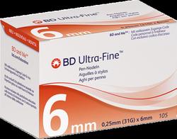 Produktbild von BD ULTRA-FINE Pen-Nadeln 6 mm 31 G 0,25 mm 105 St