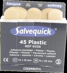 Produktbild von SALVEQUICK Pflasterstrips wasserfest Refill 6036 45 St
