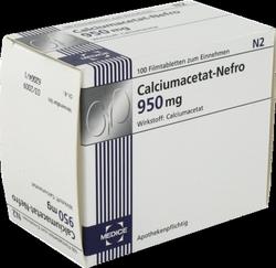 Produktbild von CALCIUMACETAT NEFRO 950 mg Filmtabletten 100 St