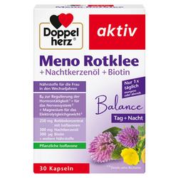 Produktbild von DOPPELHERZ Meno Rotklee+Nachtkerzenöl+Biotin Kaps. 30 St