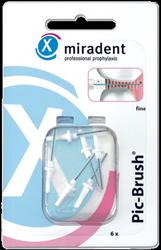 Produktbild von MIRADENT Interd.Pic-Brush Ersatzb.fein weiß 6 St