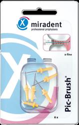 Produktbild von MIRADENT Interd.Pic-Brush Ersatzb.x-fein gelb 6 St