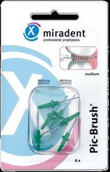 Produktbild von MIRADENT Interd.Pic-Brush Ersatzb.medium grün 6 St