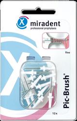 Produktbild von MIRADENT Interd.Pic-Brush Ersatzb.fein weiß 12 St