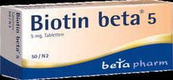 Produktbild von BIOTIN BETA 5 Tabletten 50 St
