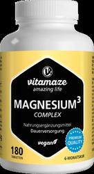 Produktbild von MAGNESIUM 350 mg Komplex Citrat/Oxid/Carbon.vegan 180 St