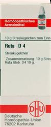 Produktbild von RUTA D 4 Globuli 10 g