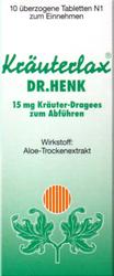 Produktbild von KRÄUTERLAX Dr.Henk 15 mg Kräuterdrag.z.Abführen 10 St