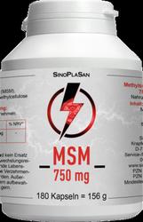 Produktbild von MSM 750 mg Mono 99,9% Kapseln 180 St