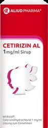 Produktbild von CETIRIZIN AL 1 mg/ml Sirup 2X75 ml