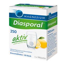 Produktbild von MAGNESIUM DIASPORAL 250 aktiv Brausetabletten 20 St