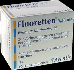 Produktbild von FLUORETTEN 0,25 mg Tabletten 300 St