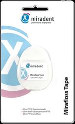 Produktbild von MIRADENT Zahnseide Mirafloss Tape teflonbeschicht. 20 m