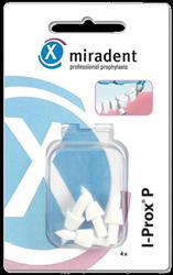 Produktbild von MIRADENT Ersatz Spitzbürsten I-Prox P weiß soft 4 St