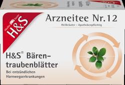 Produktbild von H&S Bärentraubentee Filterbeutel 20X2.7 g