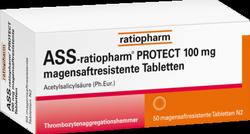 Produktbild von ASS-ratiopharm PROTECT 100 mg magensaftr.Tabletten 50 St