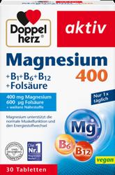 Produktbild von DOPPELHERZ Magnesium 400 mg Tabletten 30 St