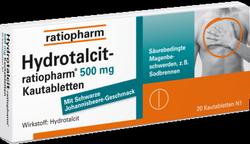 Produktbild von HYDROTALCIT-ratiopharm 500 mg Kautabletten 20 St