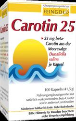 Produktbild von CAROTIN 25 Feingold Kapseln 100 St