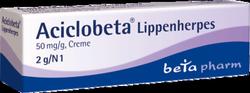 Produktbild von ACICLOBETA Lippenherpes Creme 2 g